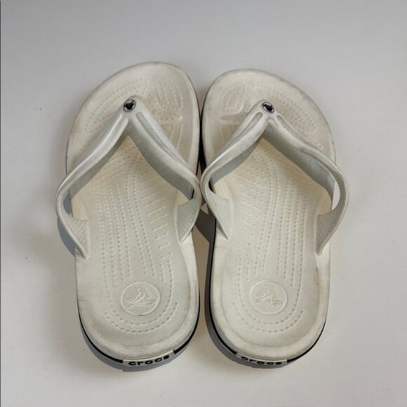 CROCS Women's White Sandals - Picture 2 of 6
